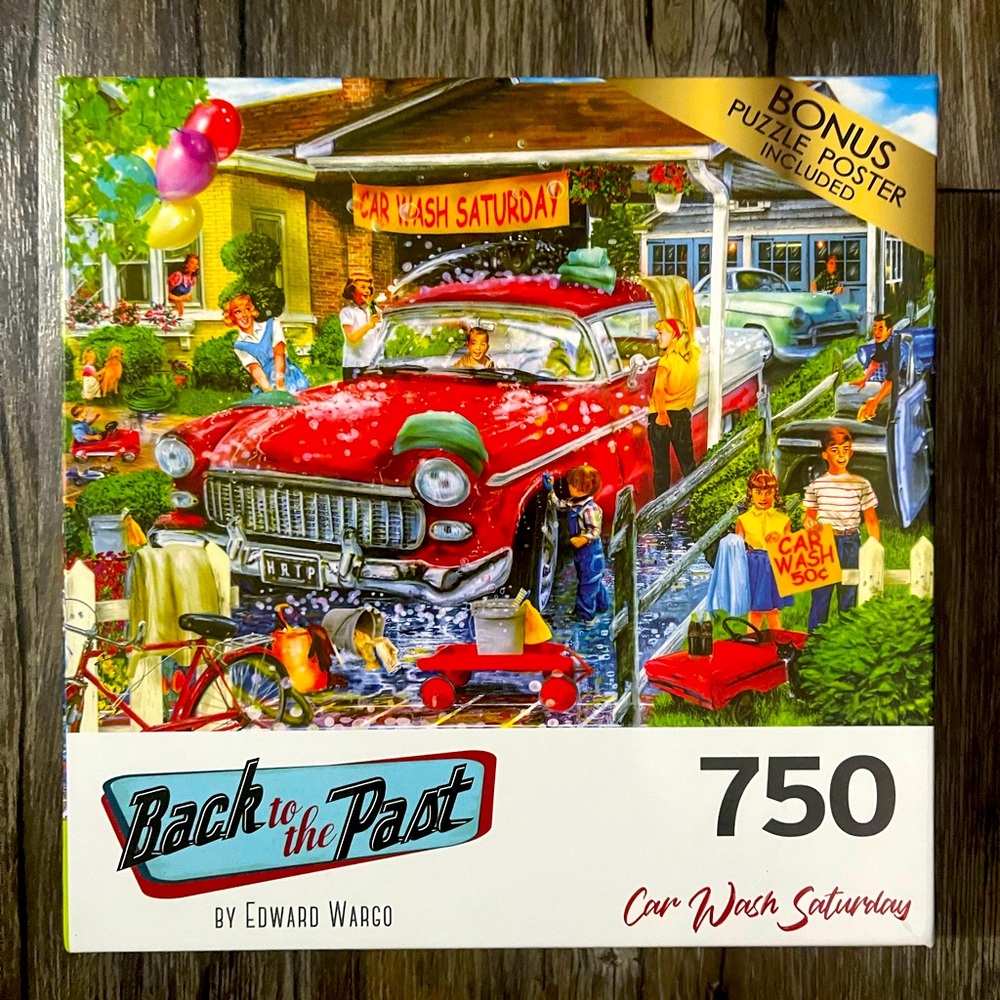 Crazart Car Wash Saturday 750 pieces puzzle 🧩